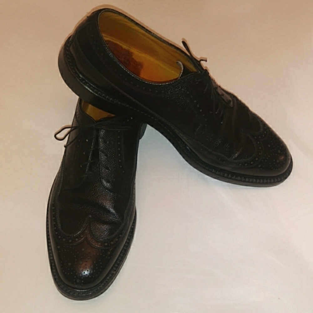 Vintage Florsheim Imperial Long Wing Oxford Mens Shoes 10.5 C.